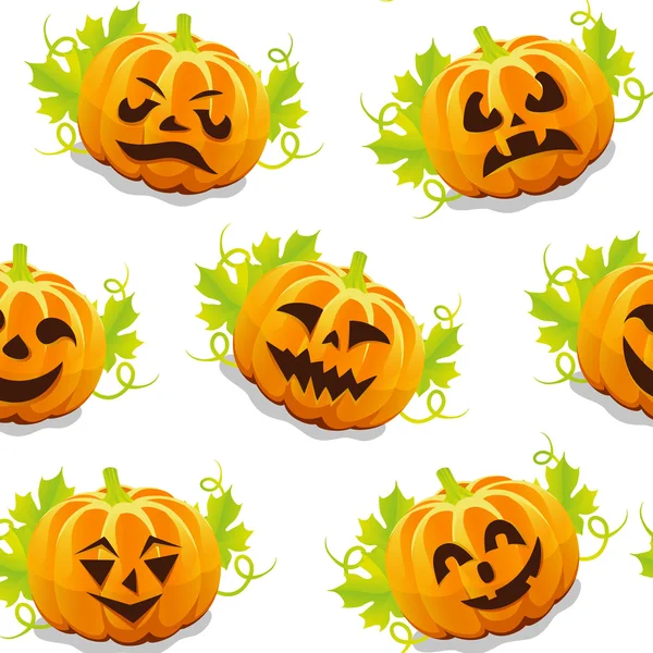 Modèle citrouille pour Halloween — Image vectorielle
