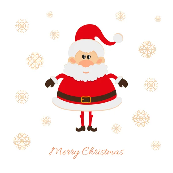 Santa claus briefkaart — Stockvector