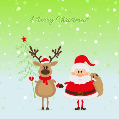 Ren geyiği ve Santa claus