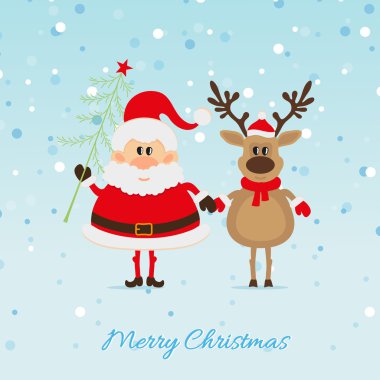 Ren geyiği ve Santa claus