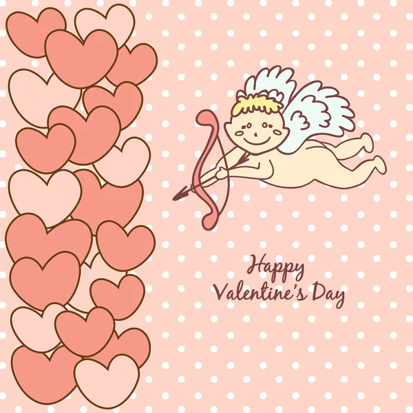 Tarjeta Feliz Día de San Valentín — Vector de stock