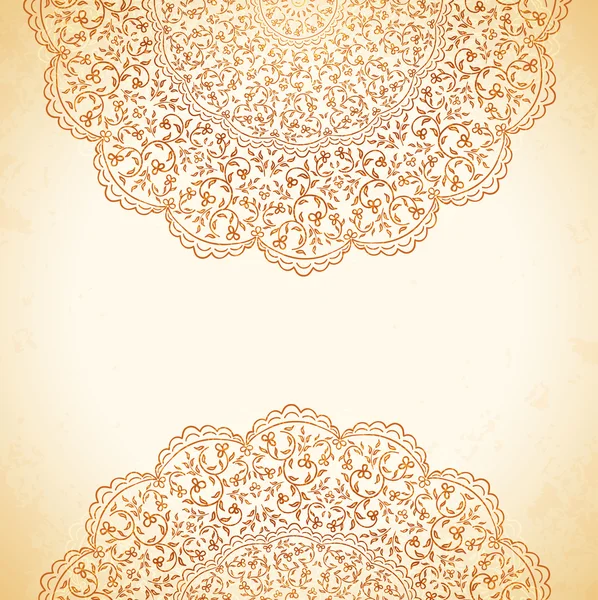 Kreisförmige Muster von Blumen Hintergrund — Stockvektor