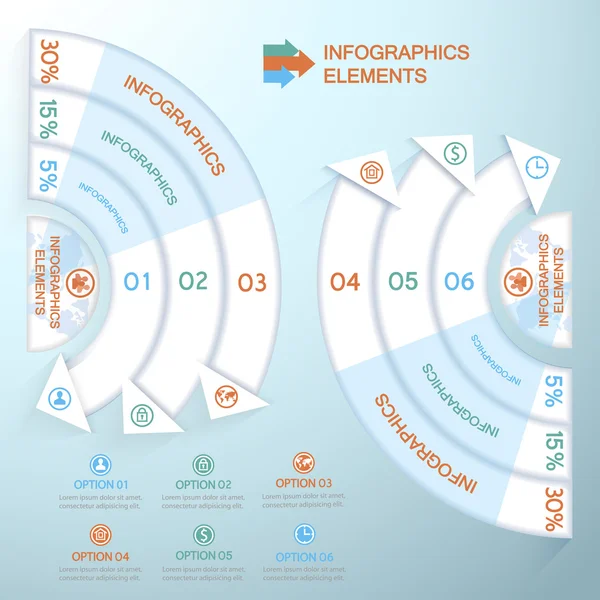 Business infografiky kruh — Stockový vektor