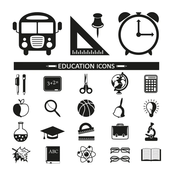 Education icons set — Stock Vector