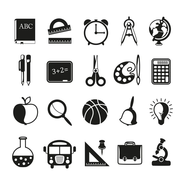 Okul Icons set — Stok Vektör