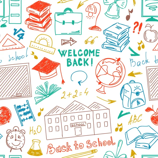 Beyaz arka planda okul malzemeleri