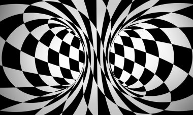 Abstract black and white 3d background