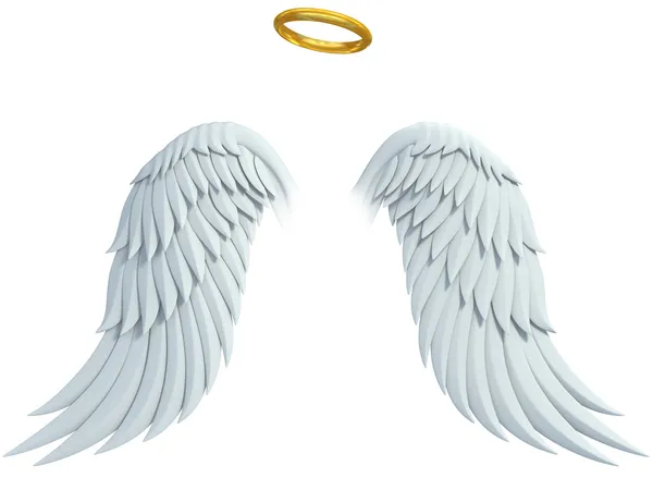 White angel wings Stock Photos, Royalty Free White angel wings Images |  Depositphotos