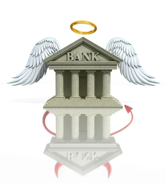 Bankenprobleme 3D-Konzept — Stockfoto