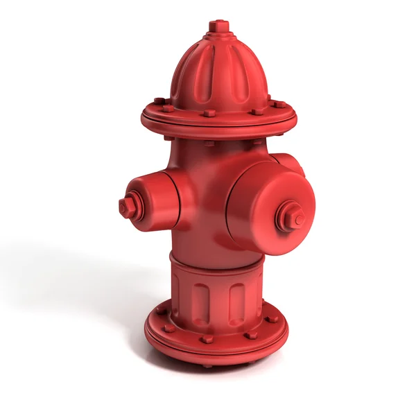 Požární hydrant izolovaný na bílém — Stock fotografie