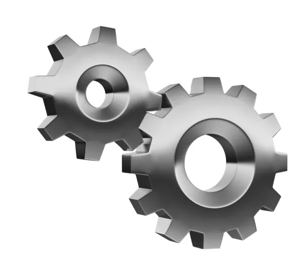 3d gears - options properties icon — Stock Photo, Image