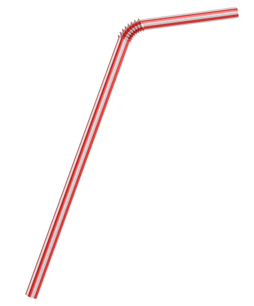 Drinking straw isolated on white — Stock Photo, Image