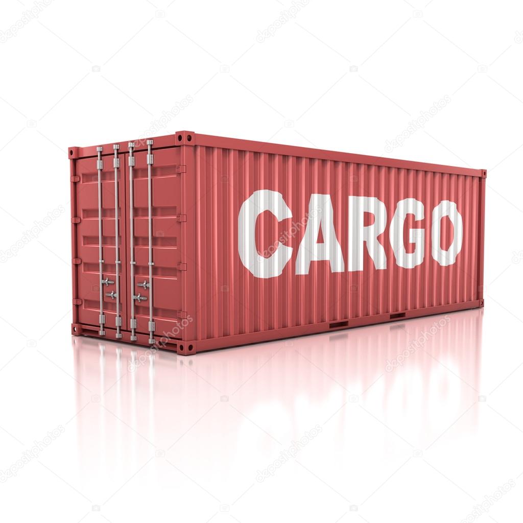 Container isolated on white