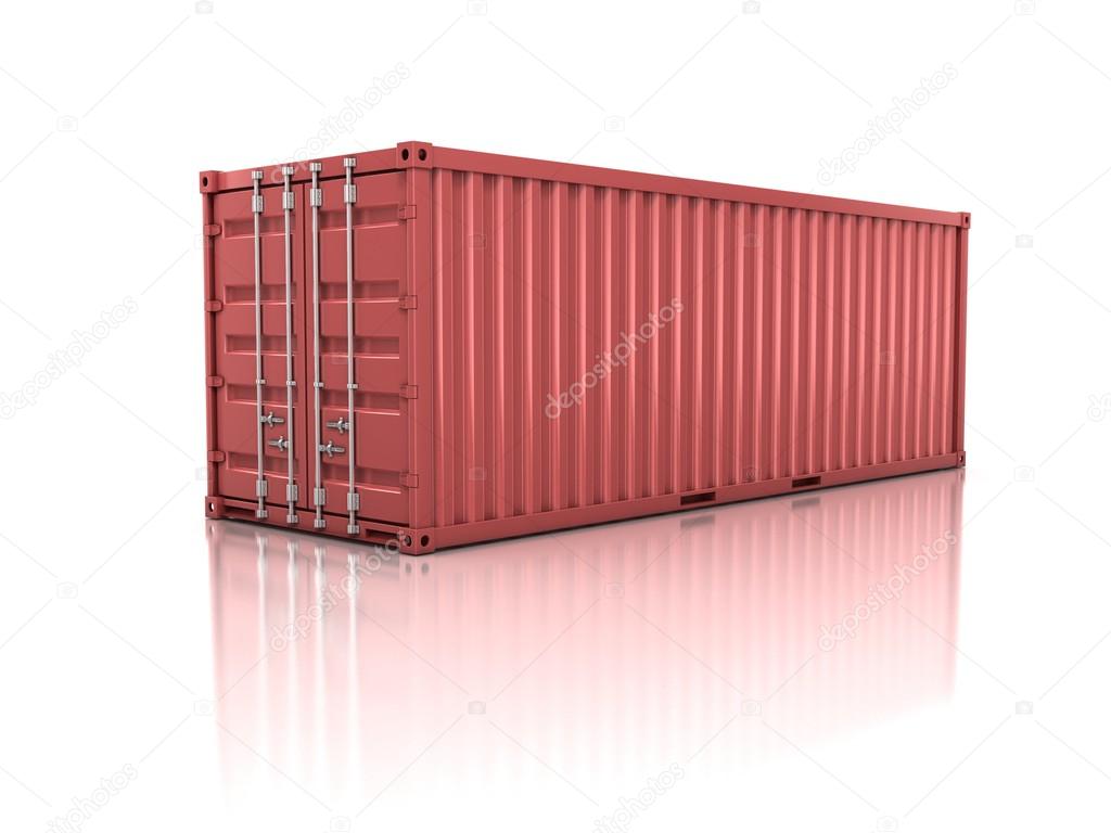 Contenedor aislado en blanco — Fotos de Stock © koya979 #15878395