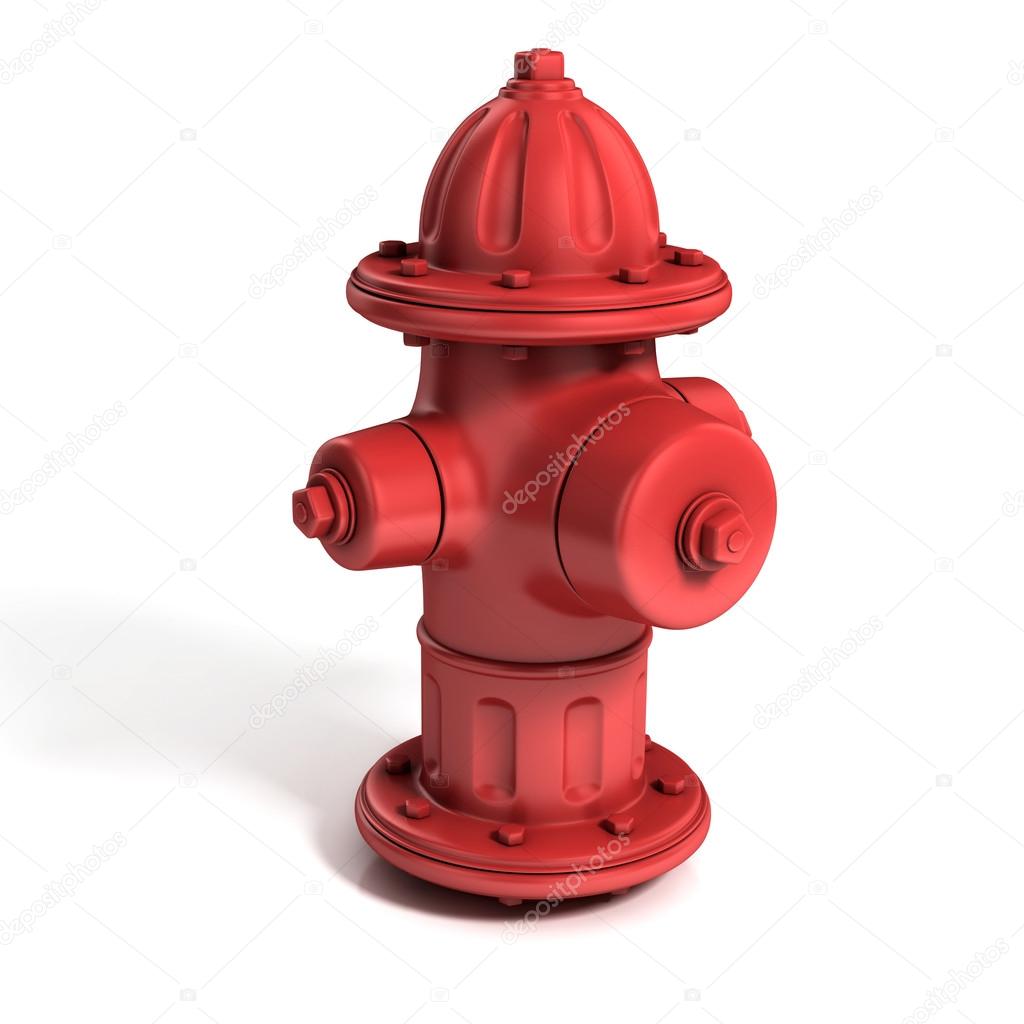 Fire hydrant isolated on white
