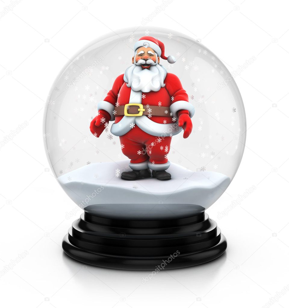 Snowdome santa