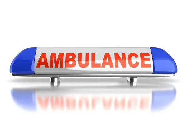 Ambulance emergency light — Stock Photo, Image