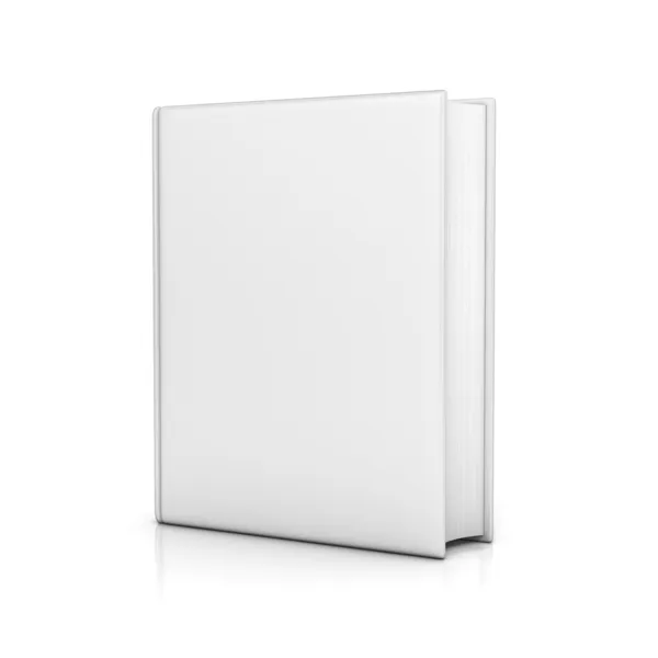 Белая книга с пустыми обложками — стоковое фото