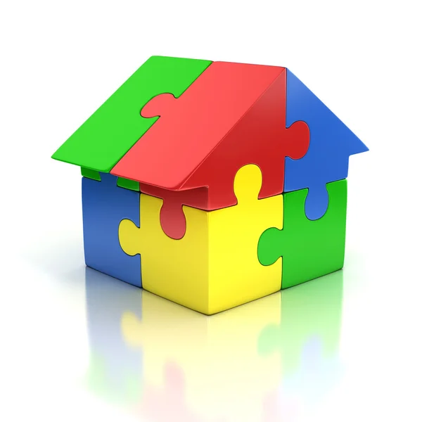 Puzzle house — Stock Photo, Image