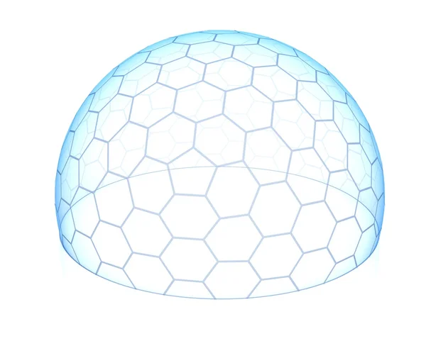 Cúpula hexagonal transparente — Foto de Stock
