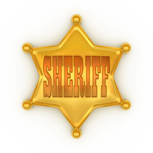 Sheriff badge — Stockfoto