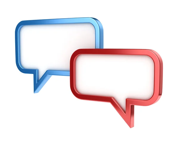 Speech bubble - conversation chat texting icon — Stock Photo, Image