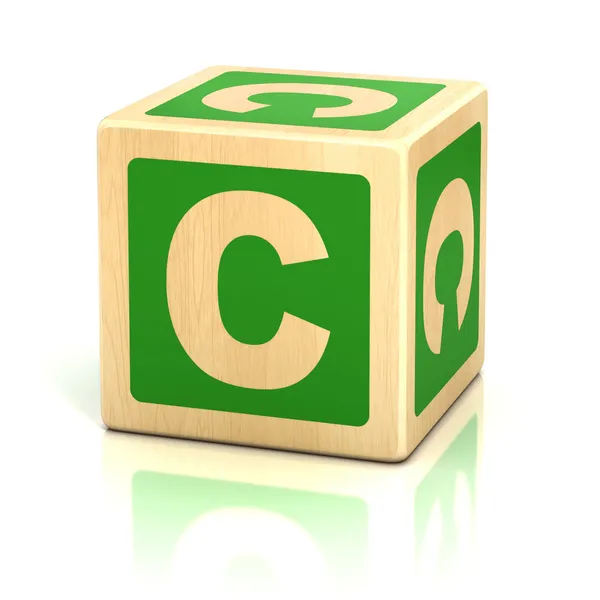 Letter c alphabet cubes font — Stock Photo, Image