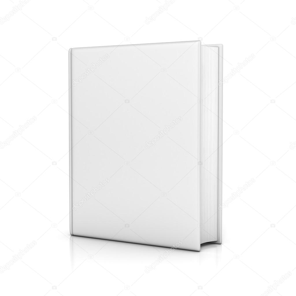 White book with blank covers