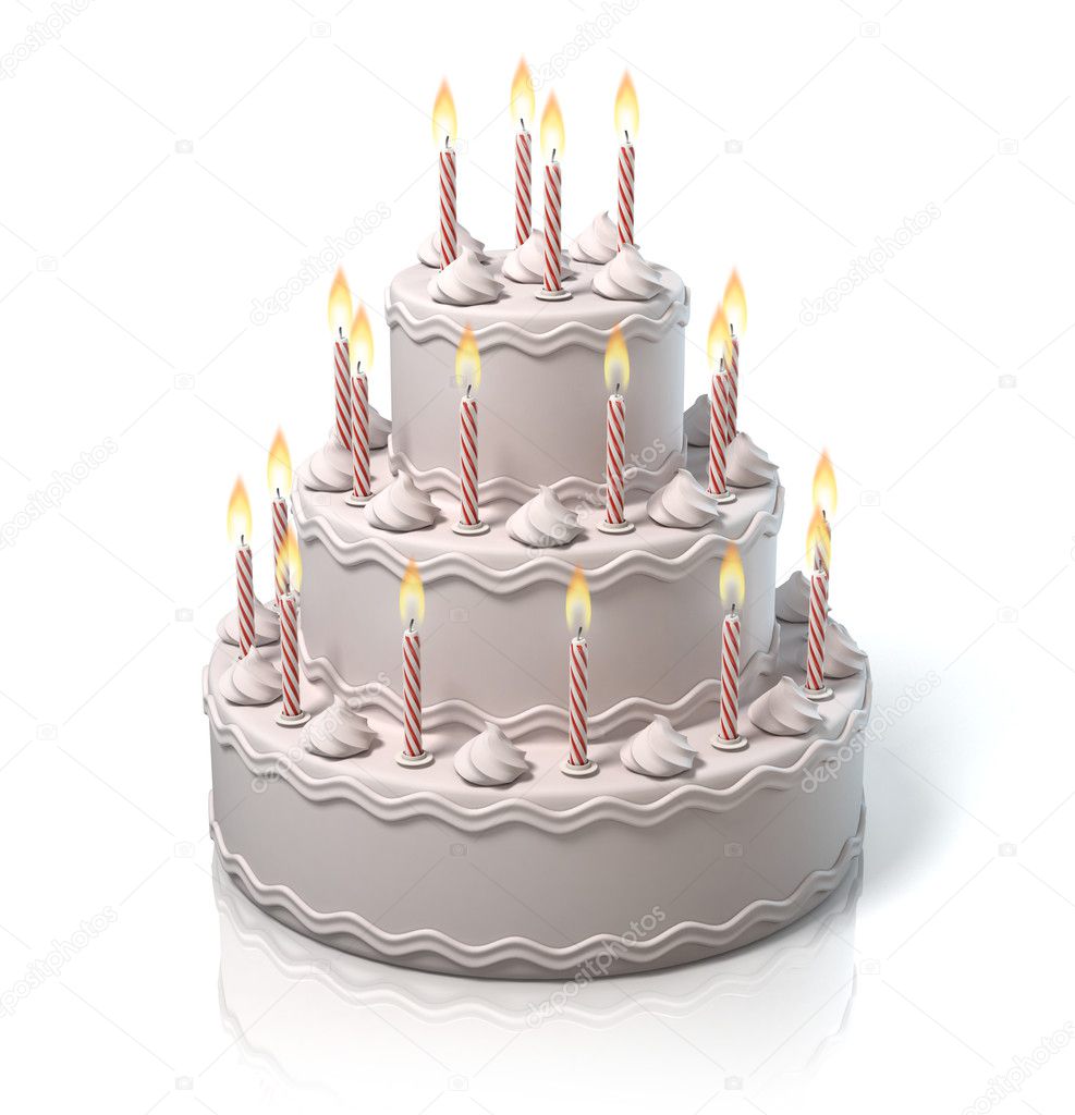 Birthday Cake Anniversary Cake Stock Photo By C Koya979