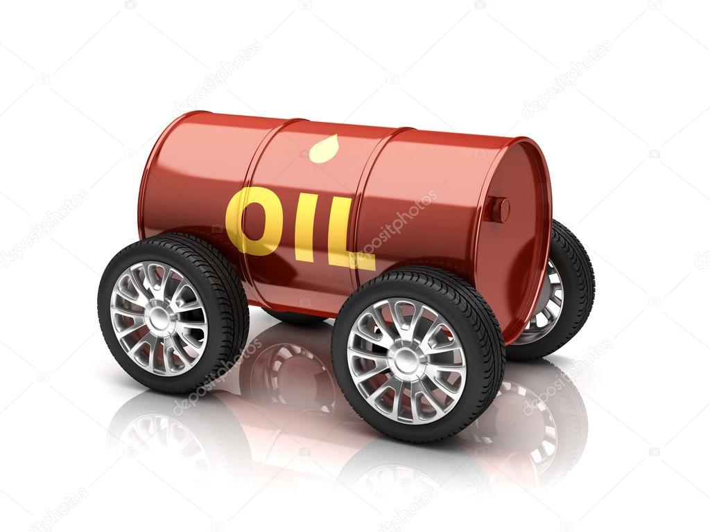 Petroleum fuels vehicle 3d concept