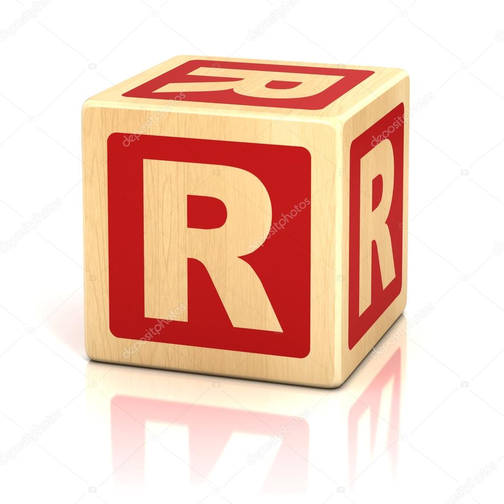 Letter R Alphabet Cubes Font Stock Photo By C Koya979