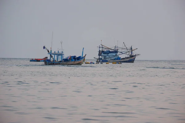 Viele Fischerboote Zum Fischen — Stockfoto