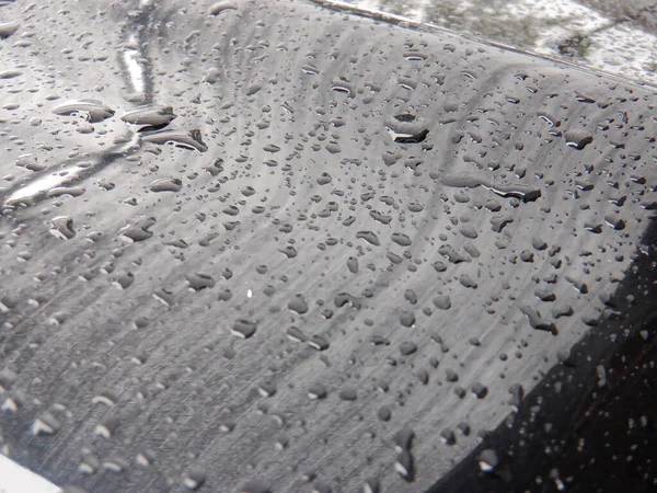 Water Droplets Car Rain — Stock Photo, Image