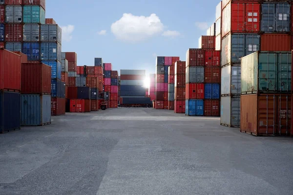 Container Yard Import and Export Trade View