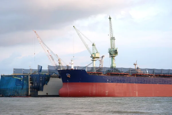 Cargo Ships Large Shipyards — Stock Photo, Image