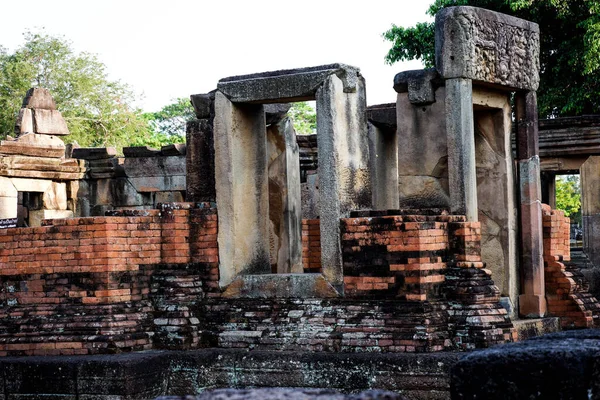 Phanom Rung Nazwa Starożytnego Zamku Piaskowca Prowincji Buriram Tajlandii — Zdjęcie stockowe