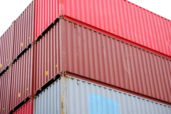 Container Stack Backgrounds Used Illustration Purposes — Stock Photo, Image
