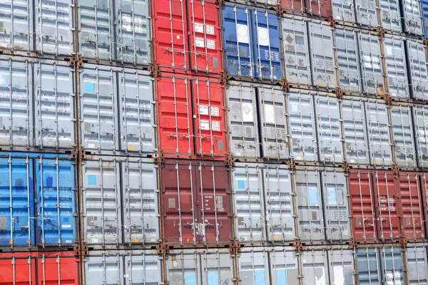 Containertür Vor Hintergrundbild — Stockfoto