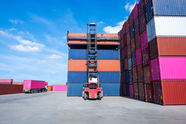 Container Guindastes Carga Para Armazém Usado Para Exportação Importação Exportação — Fotografia de Stock
