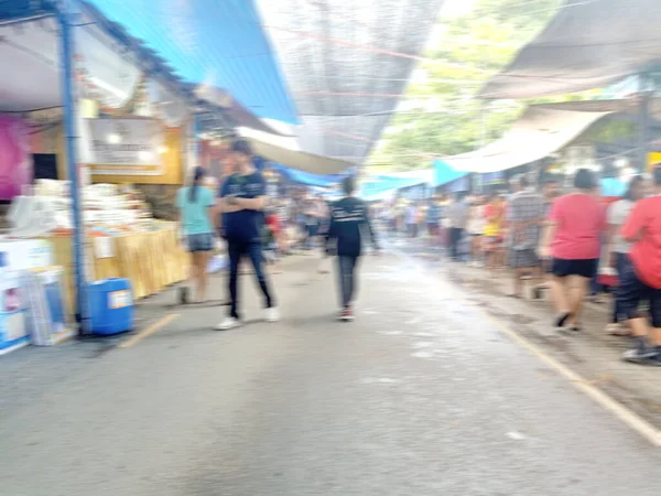 Foto Foto Kabur Dari Orang Orang Festival Pasar — Stok Foto