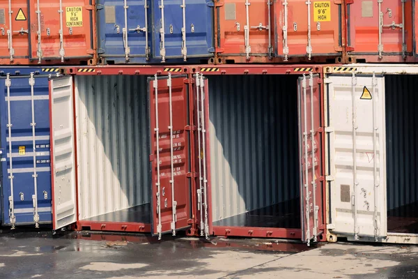 Reinigung Von Containern Für Versand Und Transport Import Und Export — Stockfoto