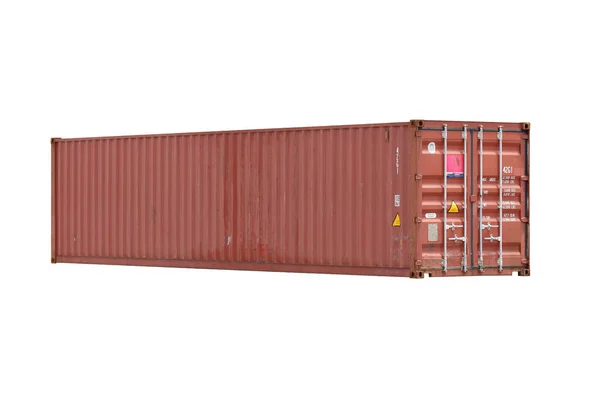 Containers Snijden Een Witte Achtergrond Voor Gebruiksgemak — Stockfoto