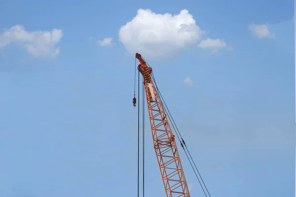 Close Crane Hook Industrial Overhead Cranes — Stock Photo, Image