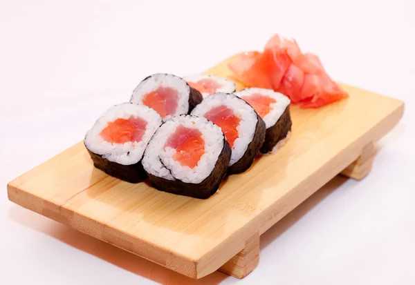 Sushi with salmon — Stock Photo, Image