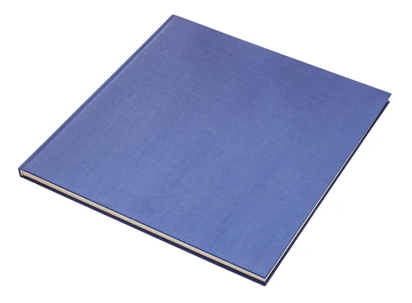 Blå boken isolerad på vit — Stockfoto