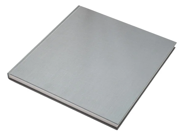 Grey book isolated on white — Stock Photo, Image