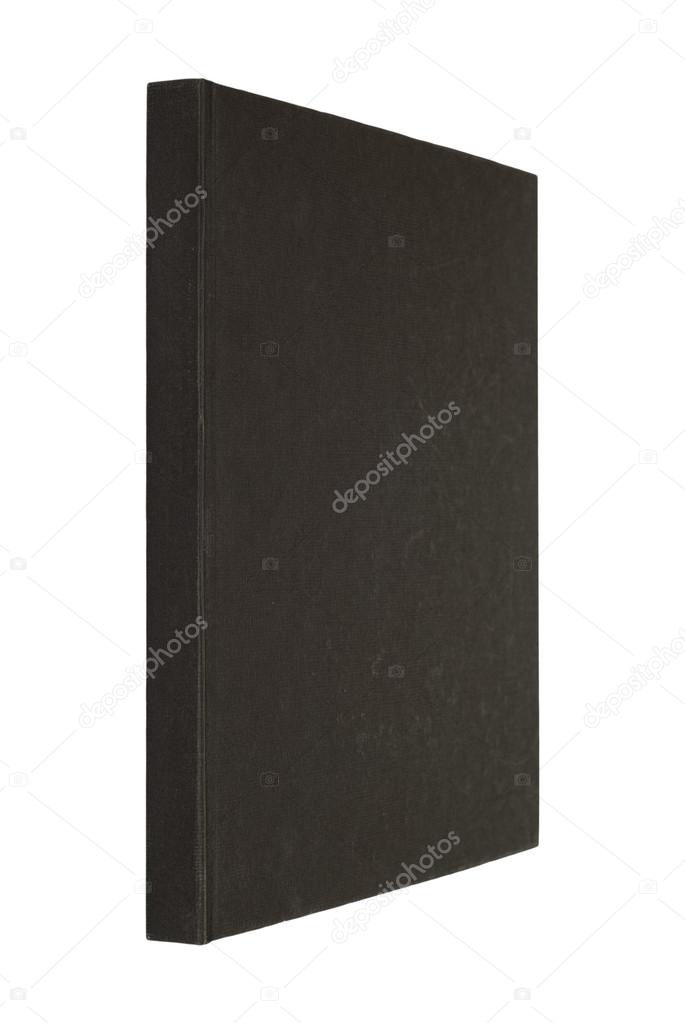 Black book isolated on white