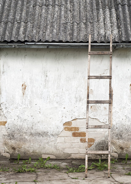 old, weathered brick wall background