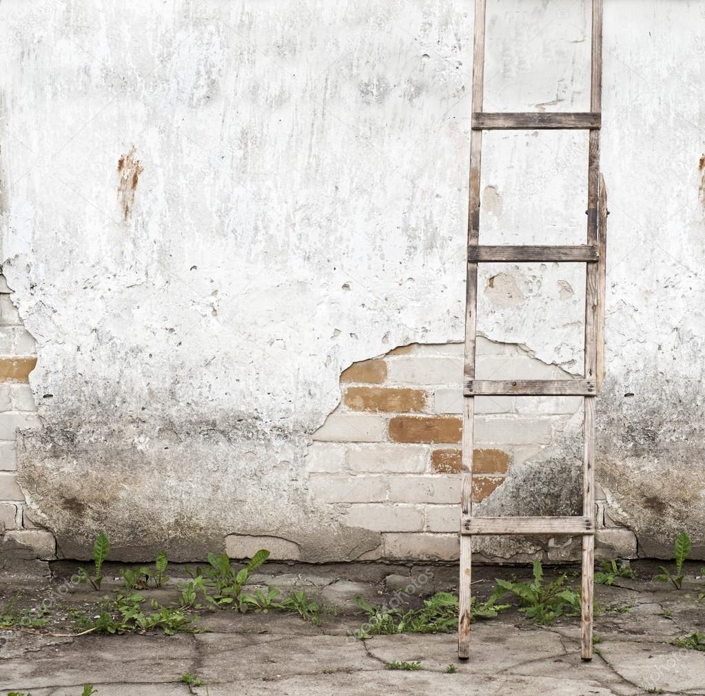 old, weathered brick wall background