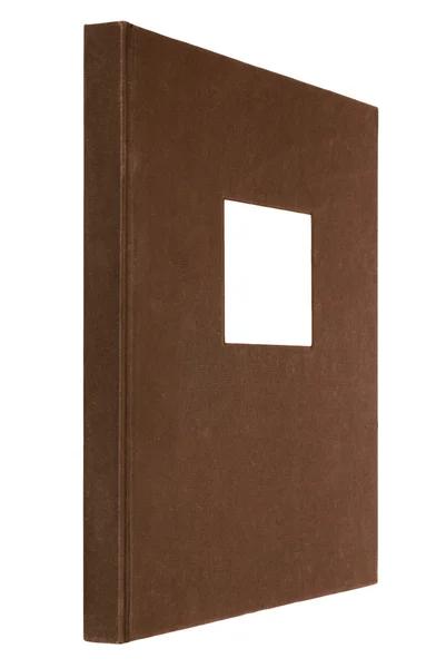 Buku coklat terisolasi di atas putih — Stok Foto